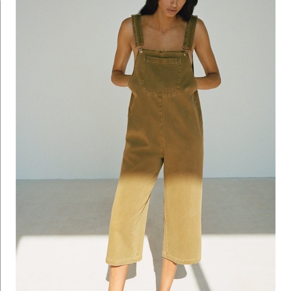 Zara Colored Denim Jumpsuit - Picture 5 of 9